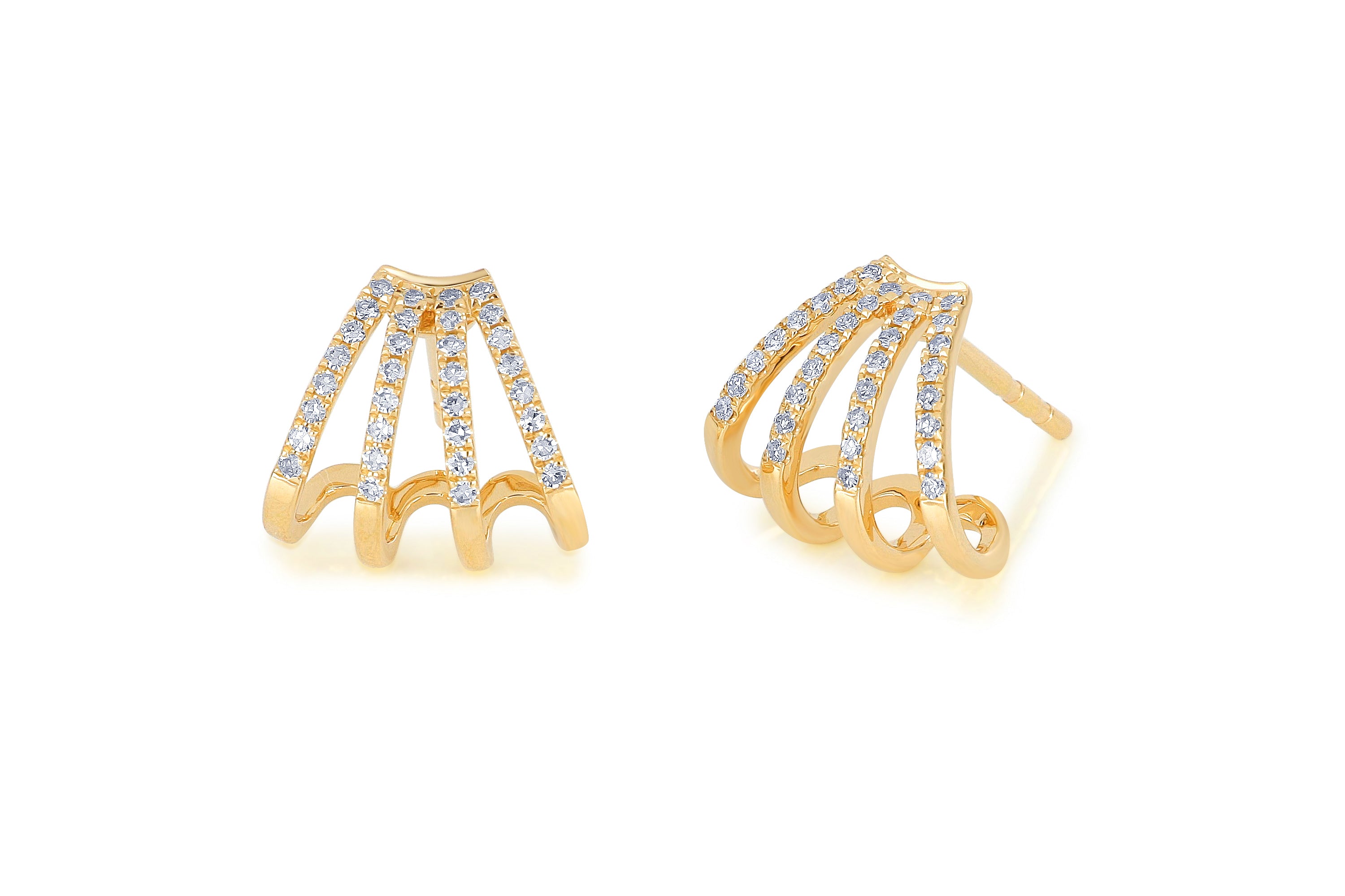 Diamond Multi Huggie Earring