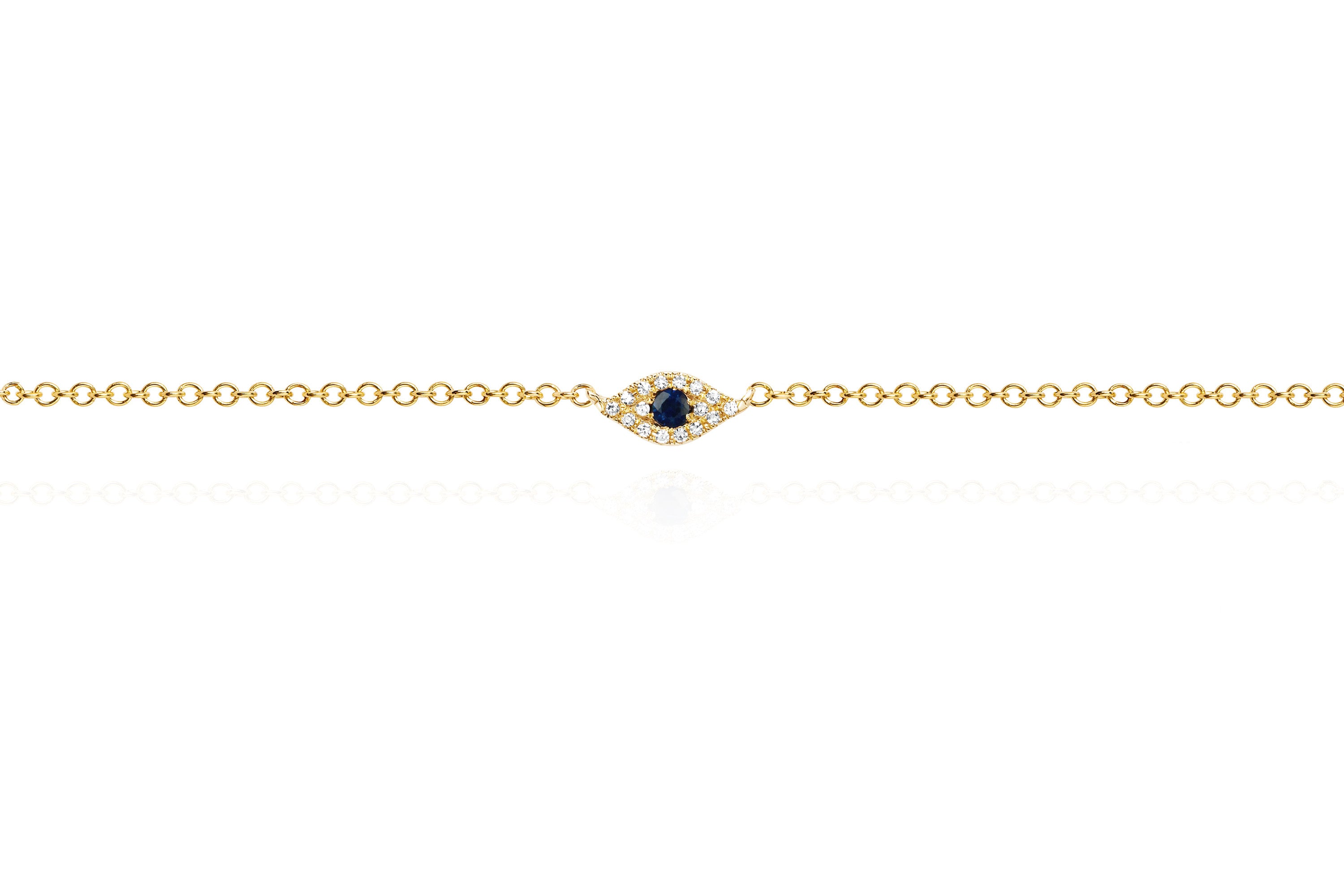 Diamond Evil Eye Anklet