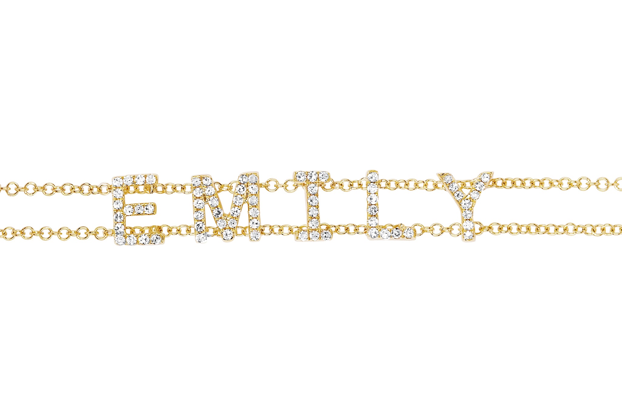 Diamond Custom Name Bracelet