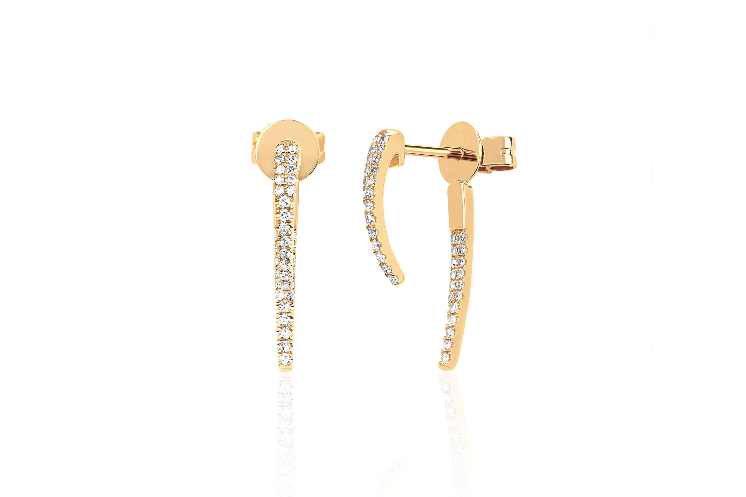 Diamond Hook Earring