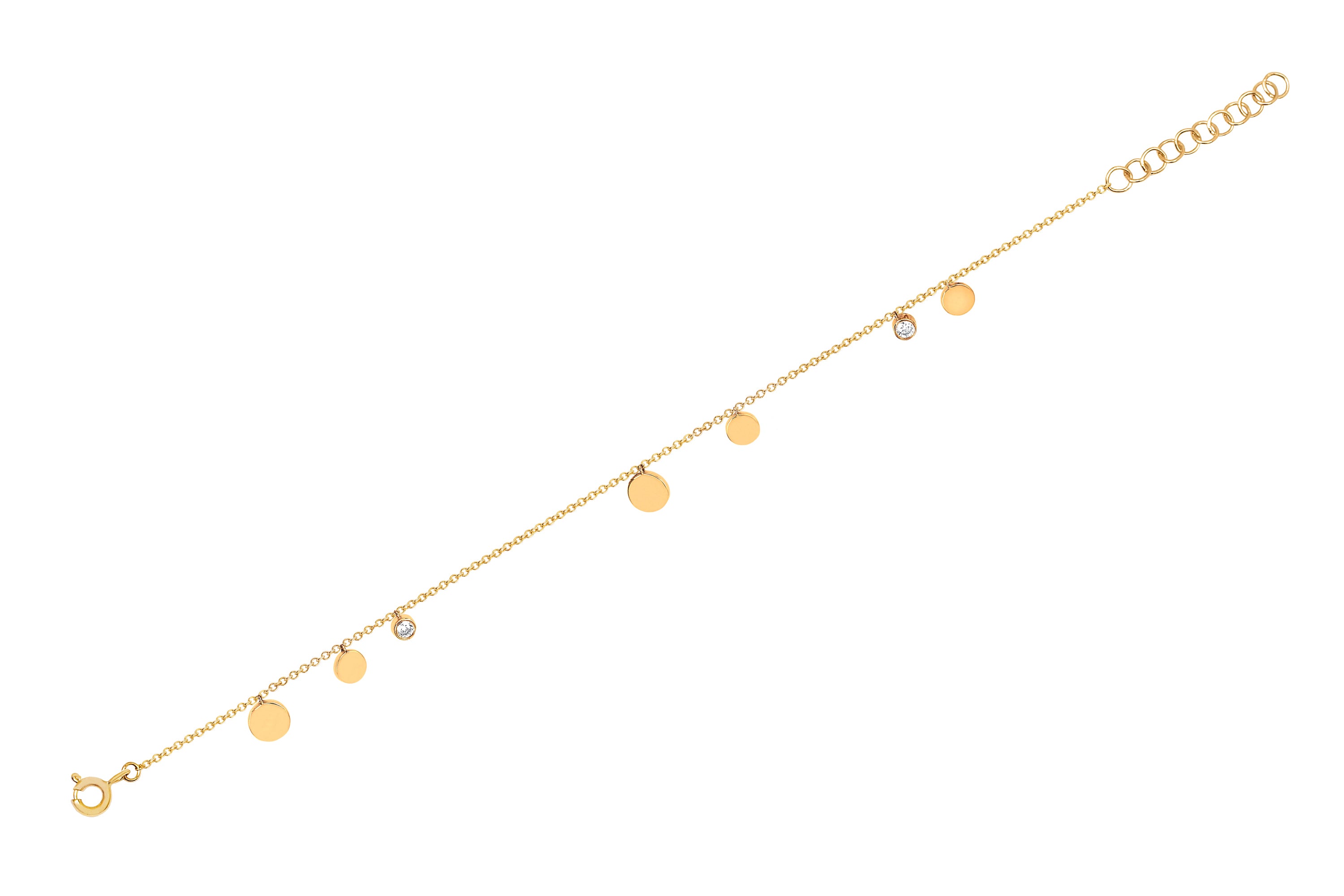 Gold & Diamond Confetti Anklet