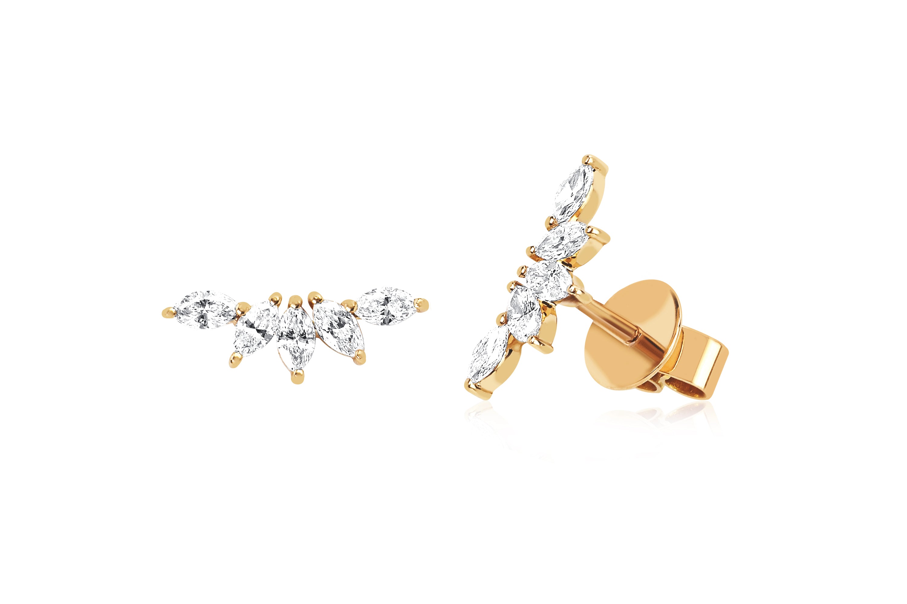 Diamond Marquise Fan Earring