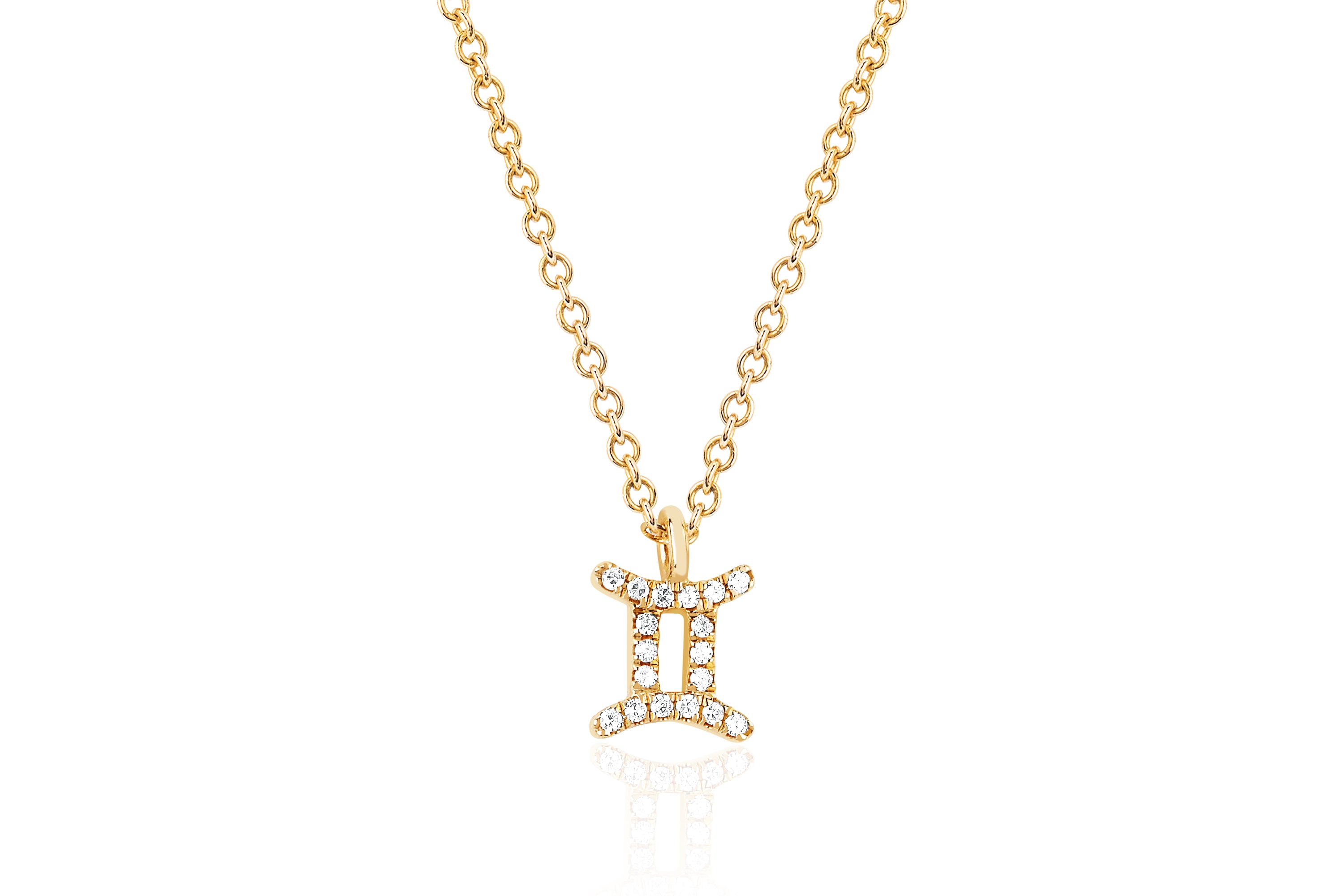 Diamond Gemini Necklace