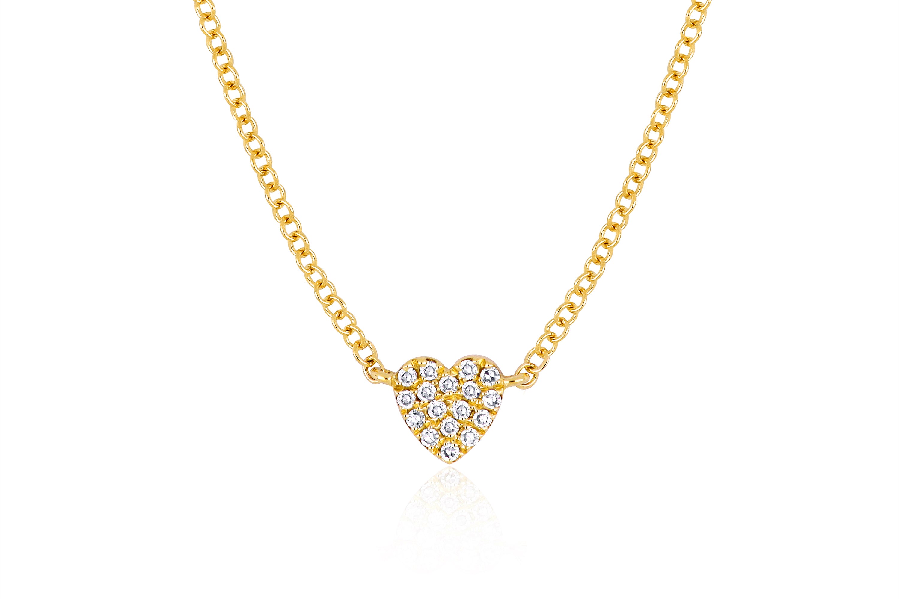 Baby Diamond Heart Necklace