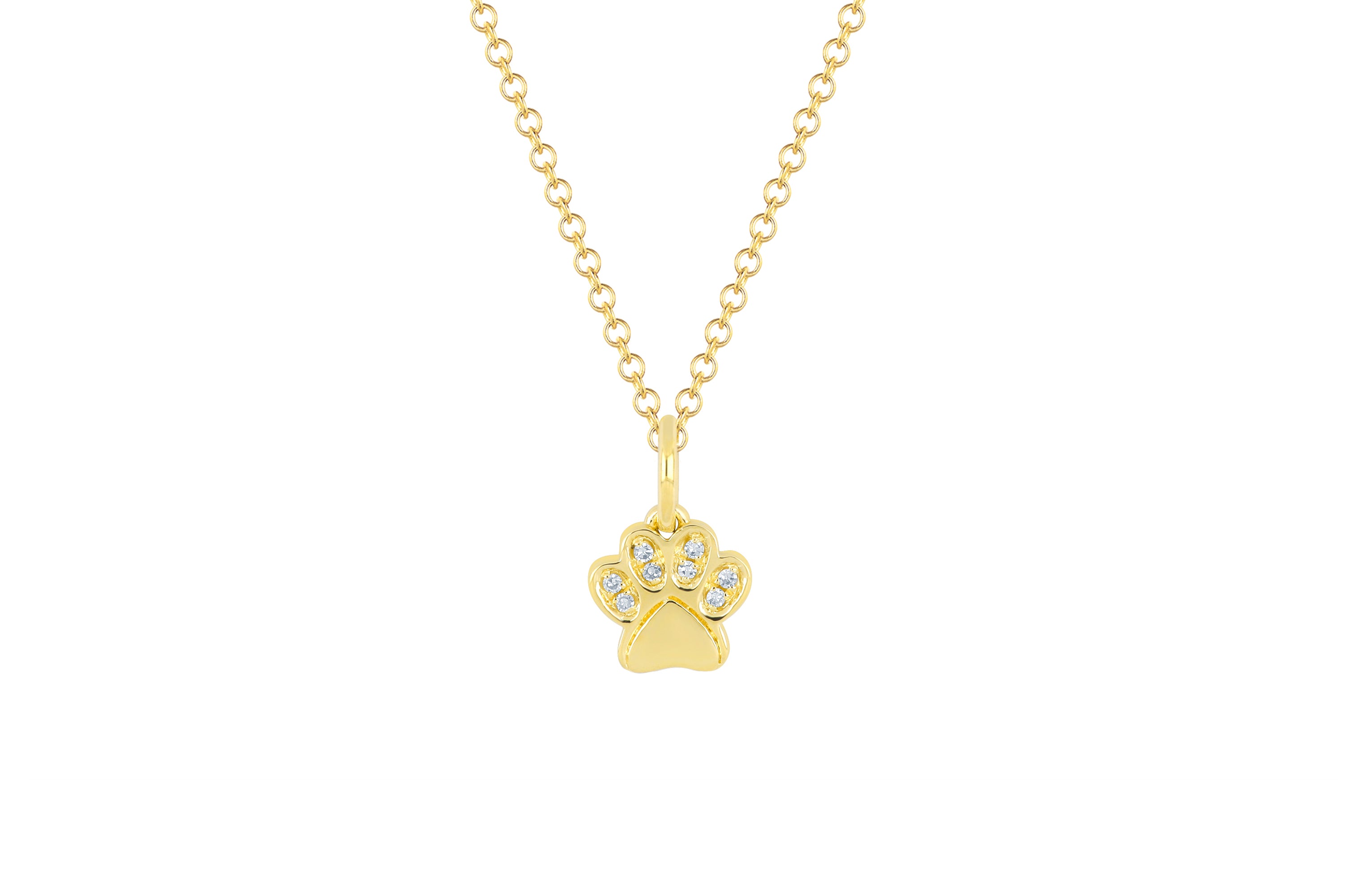 Diamond Paw Necklace