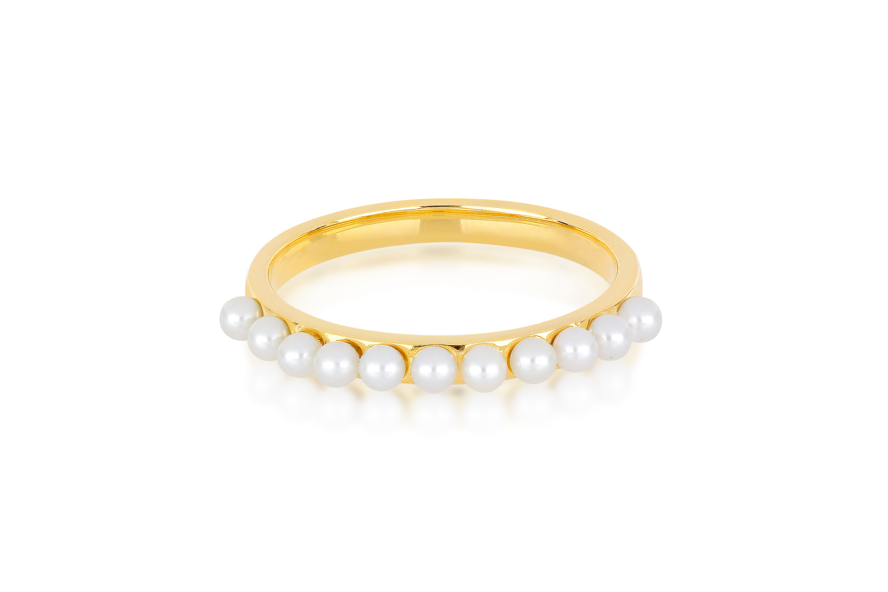 Multi Pearl Stack Ring