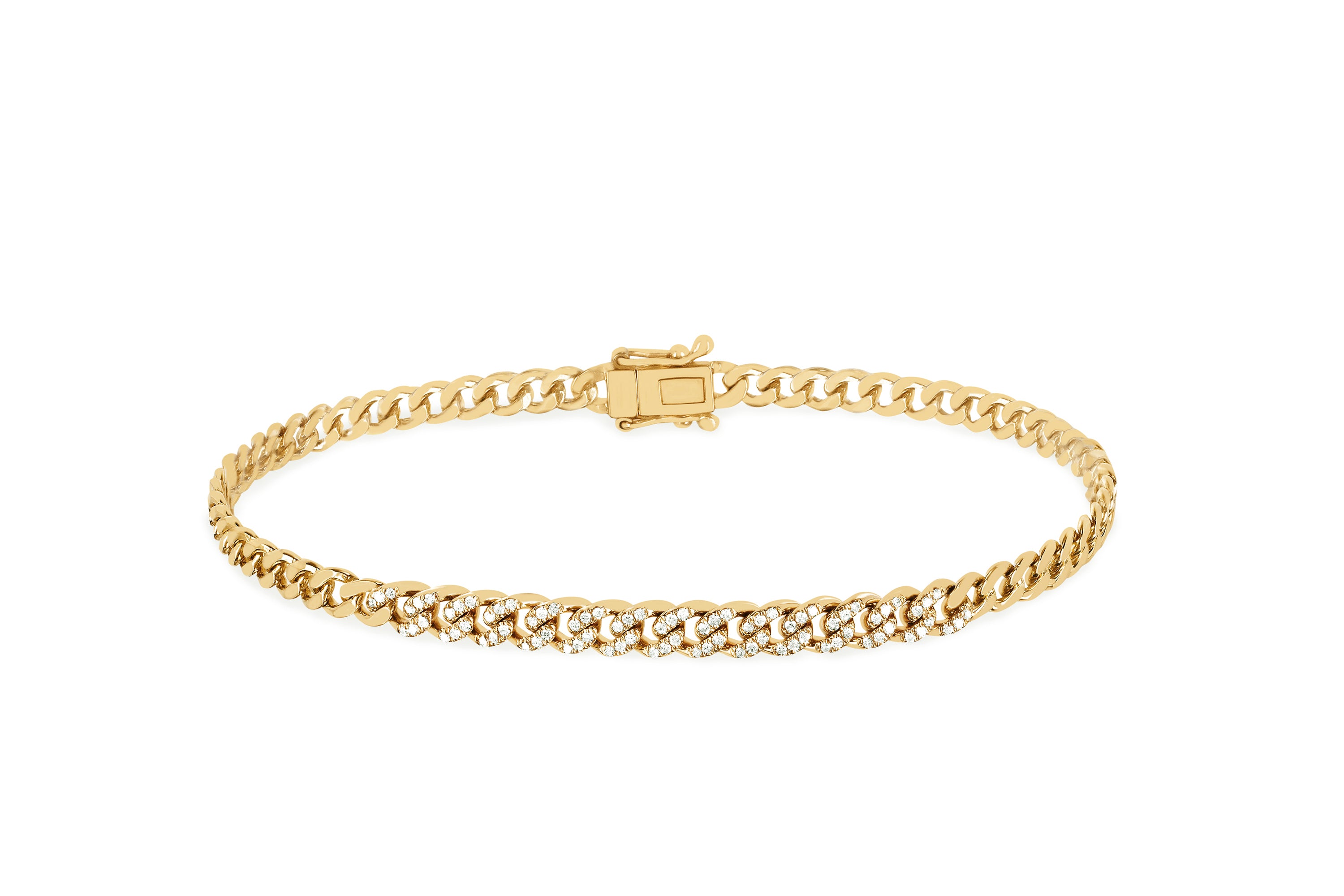 Diamond Curb Chain Bracelet