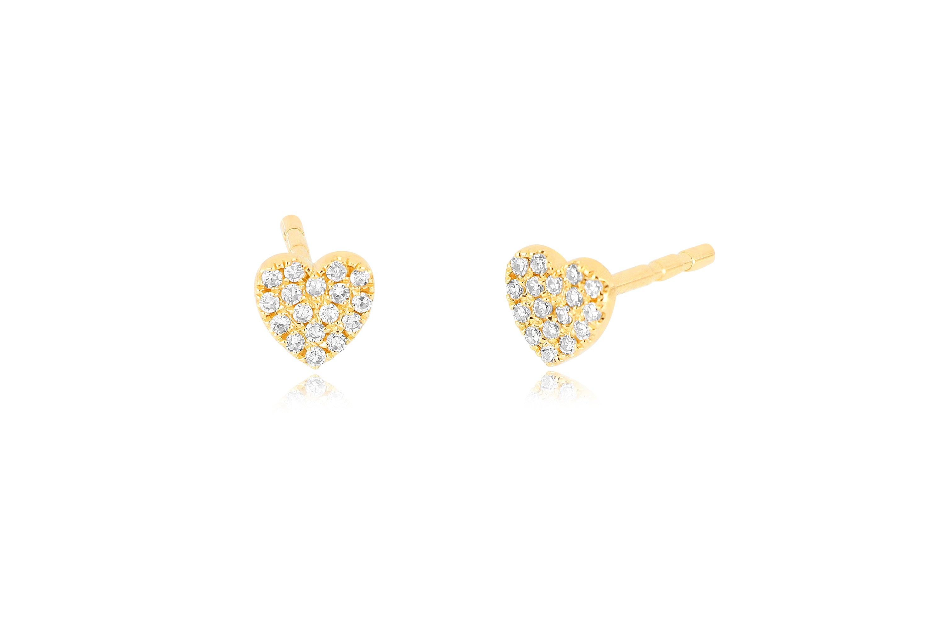 Diamond Baby Heart Stud Earring