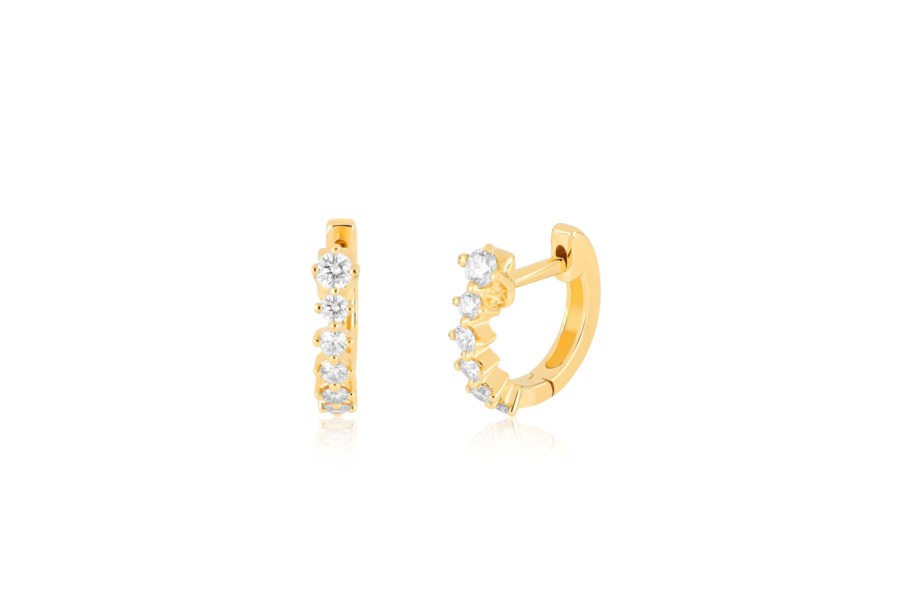 Diamond Sloane Mini Huggie Earring