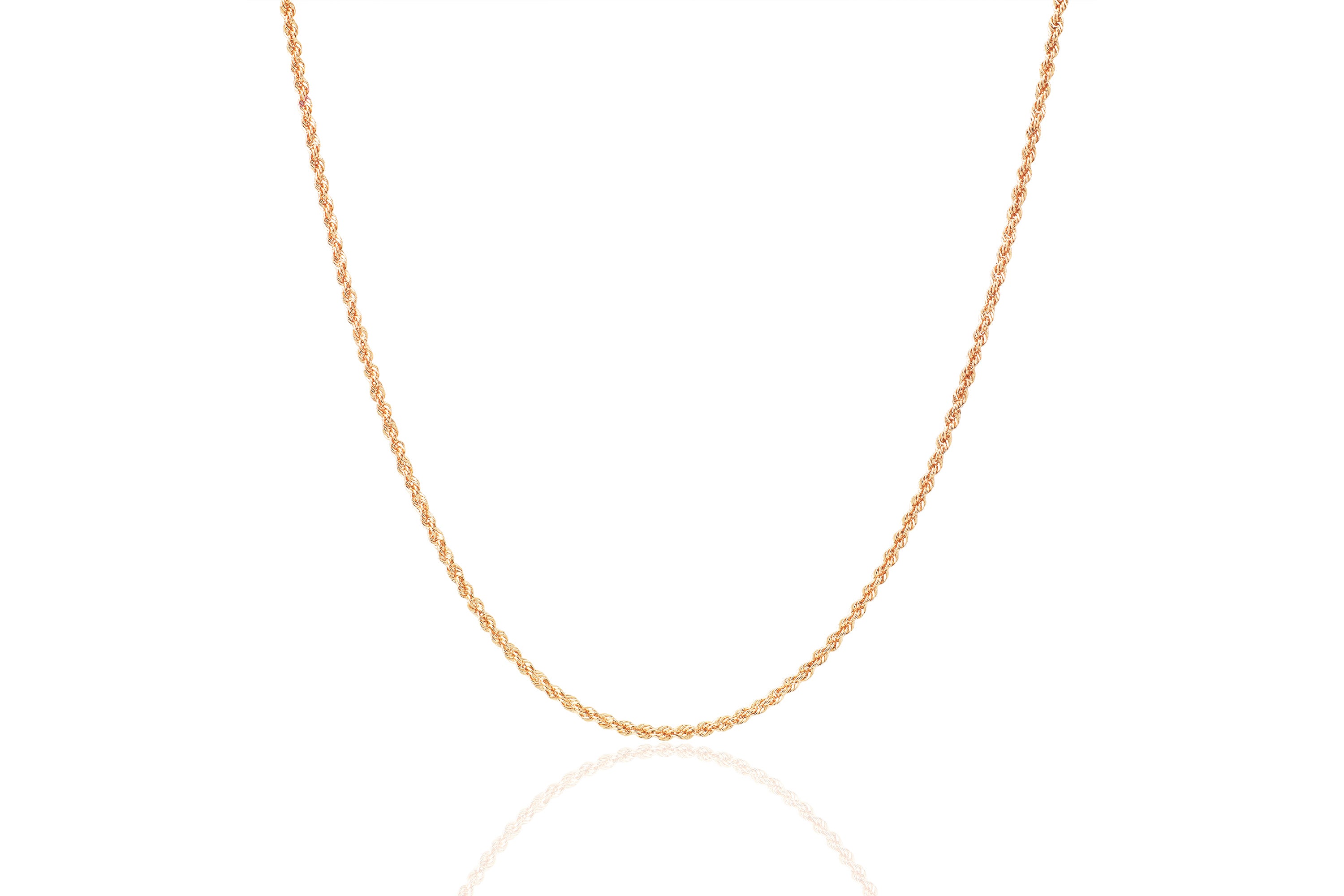 Gold Twist Chain Necklace