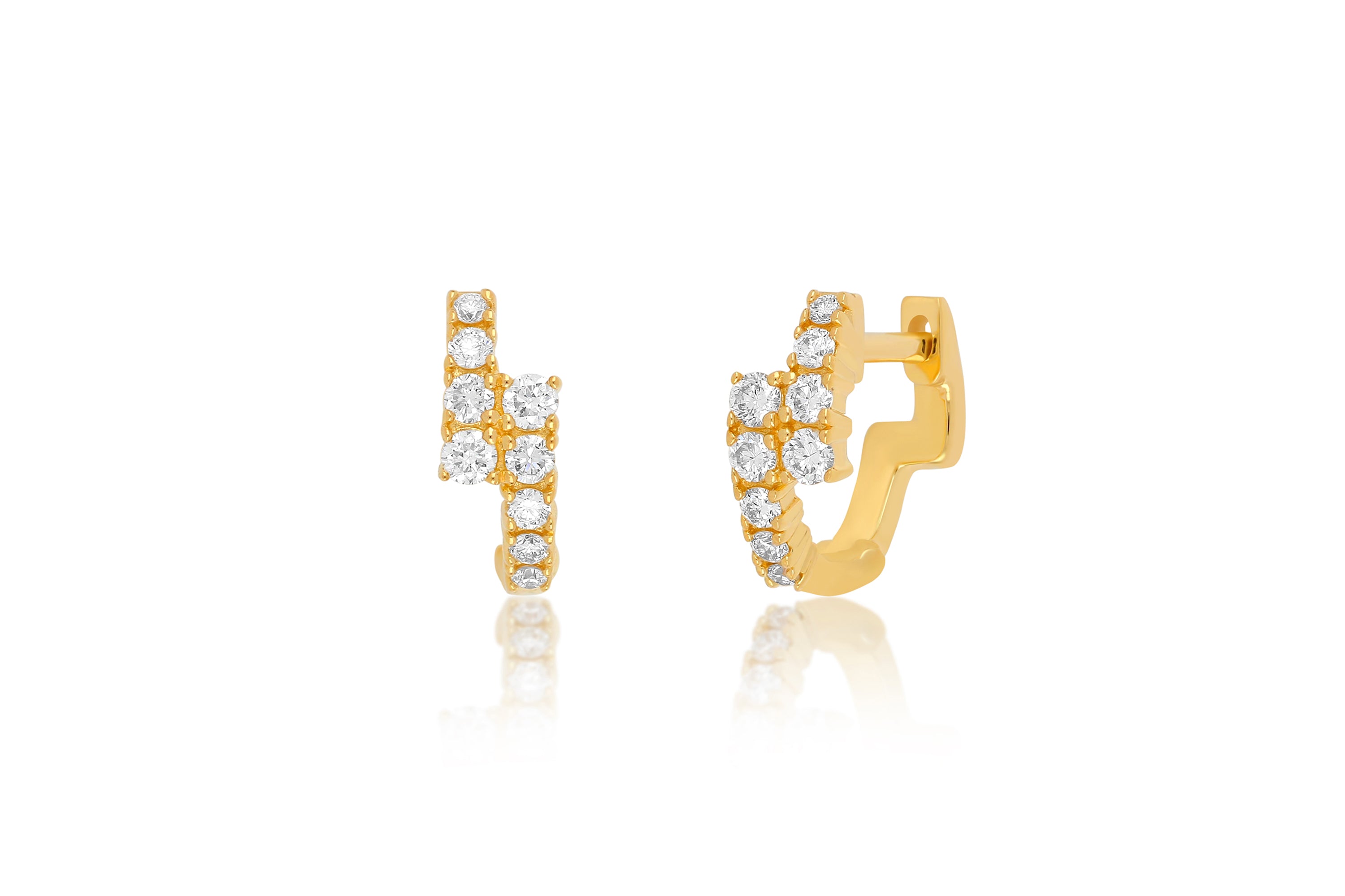 Diamond Marley Mini Huggie Earring