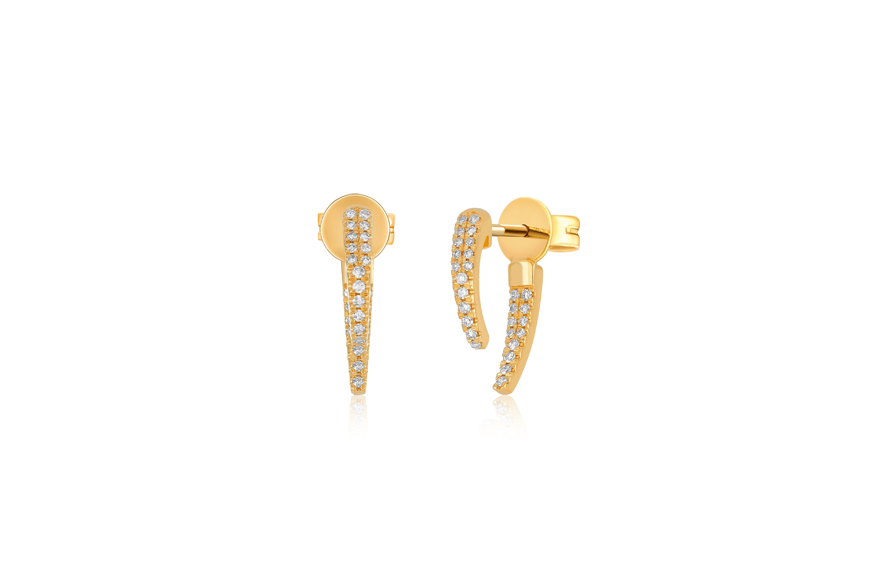 Mini Diamond Hook Earring