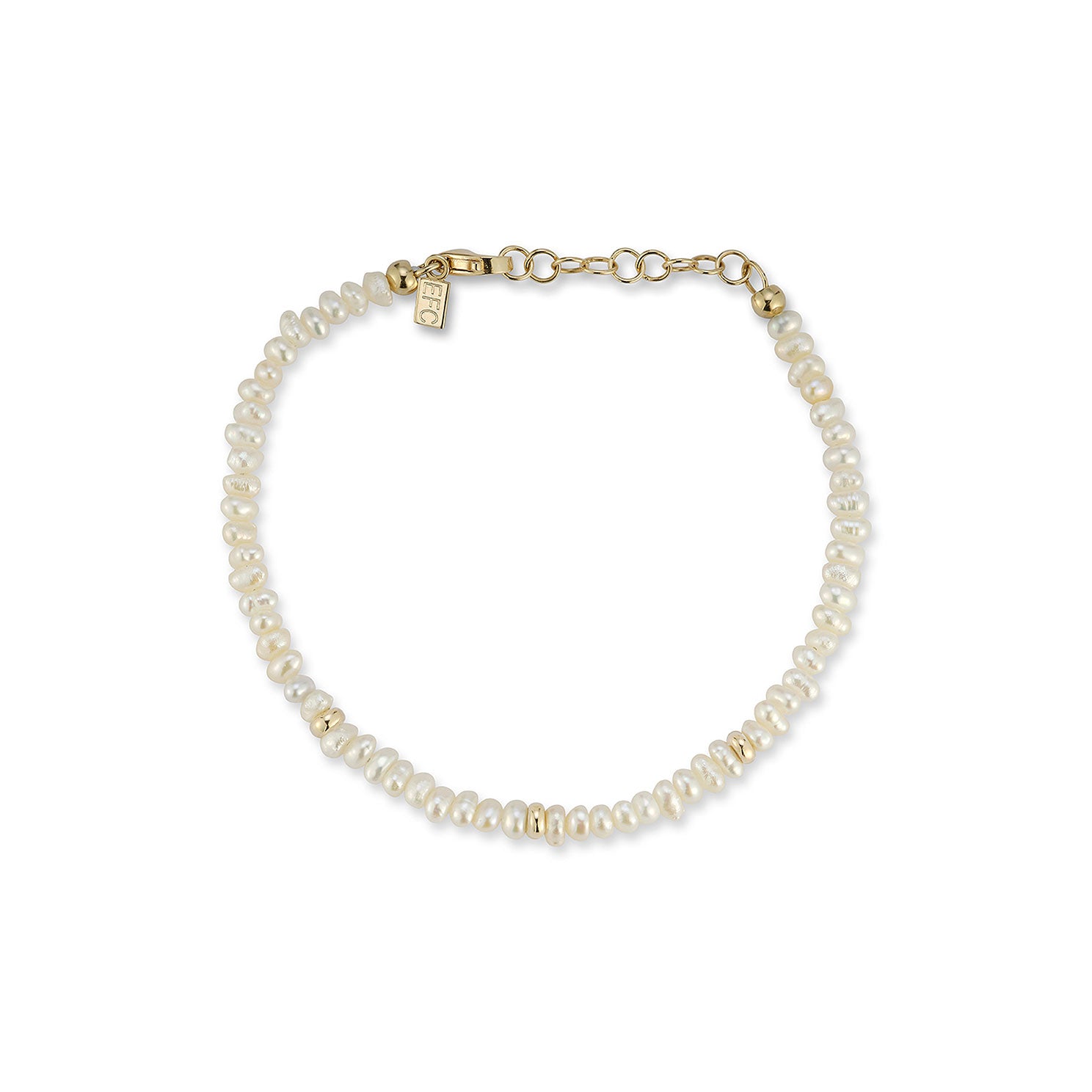 Birthstone Bead Bracelet In Pearl