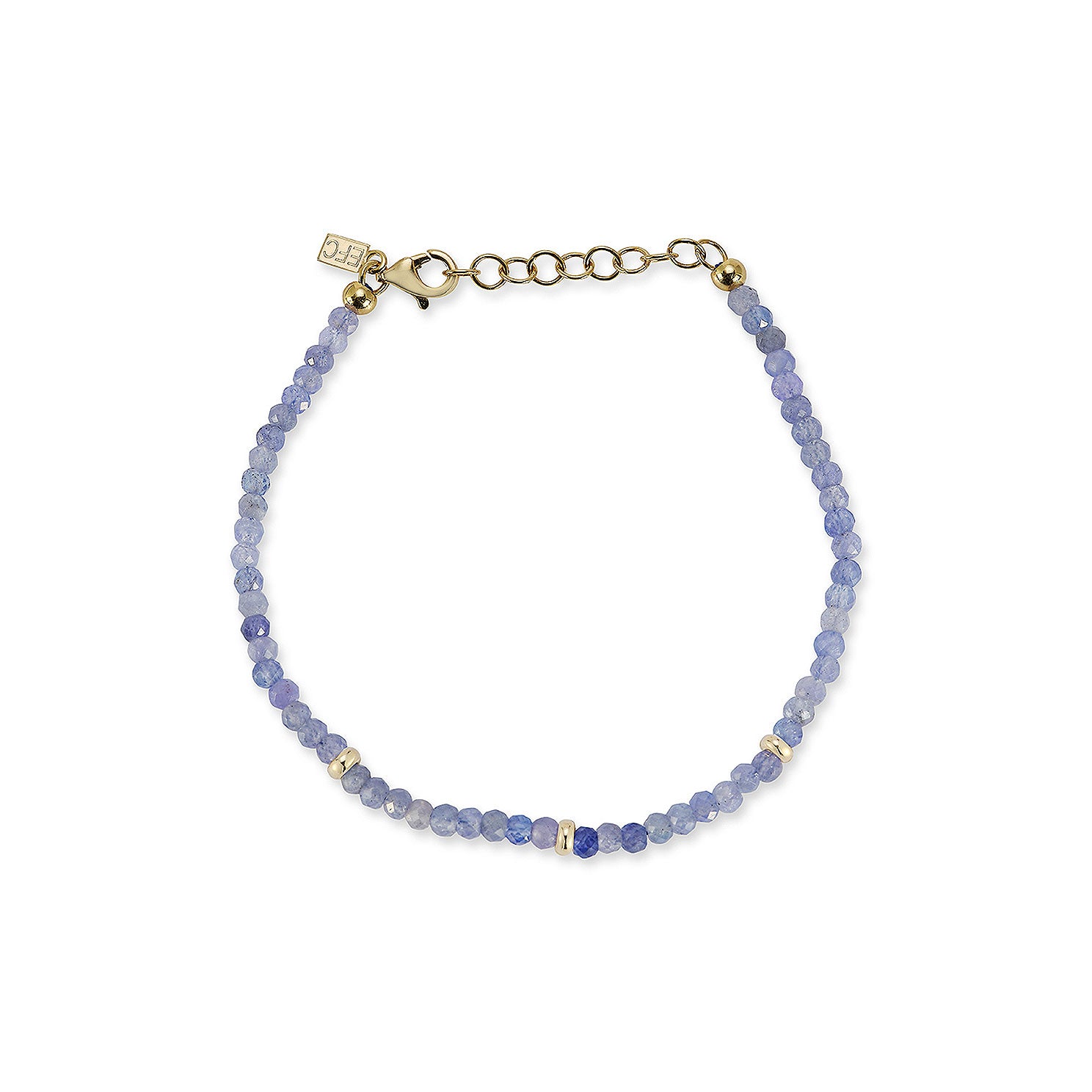 Birthstone Bead Bracelet In Tanzanite