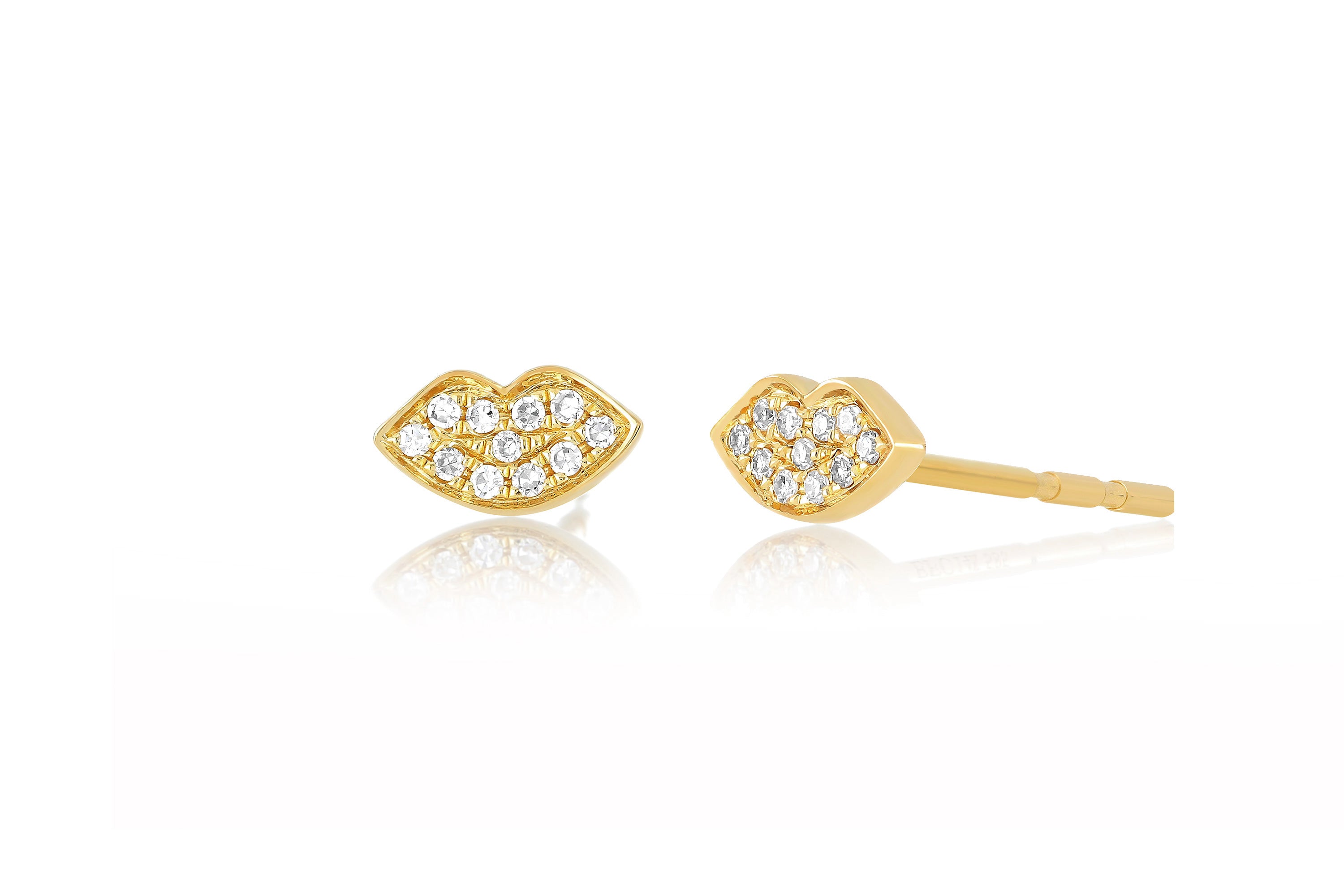 Mini Diamond Smooch Stud Earring