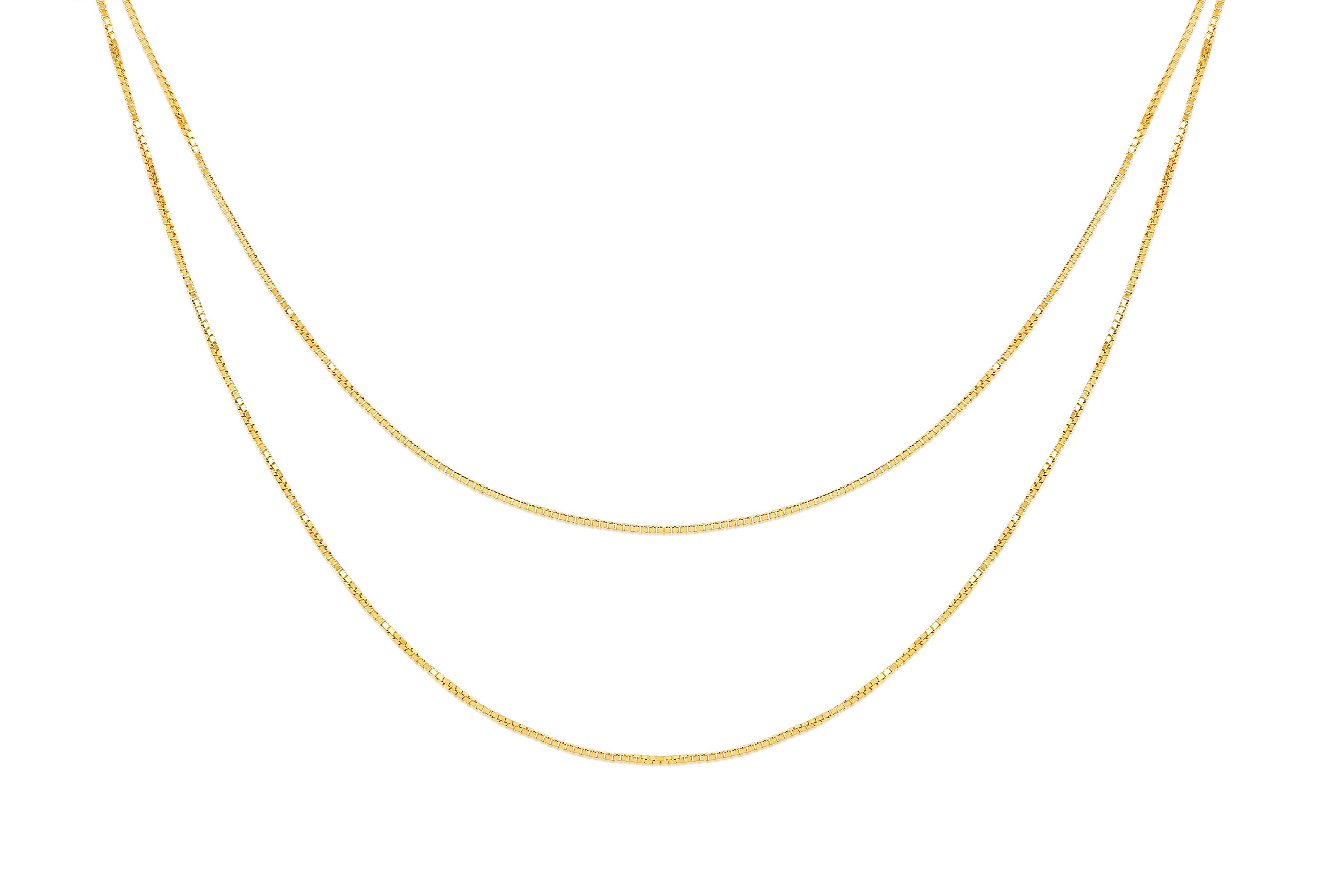 Double Strand Liquid Gold Necklace