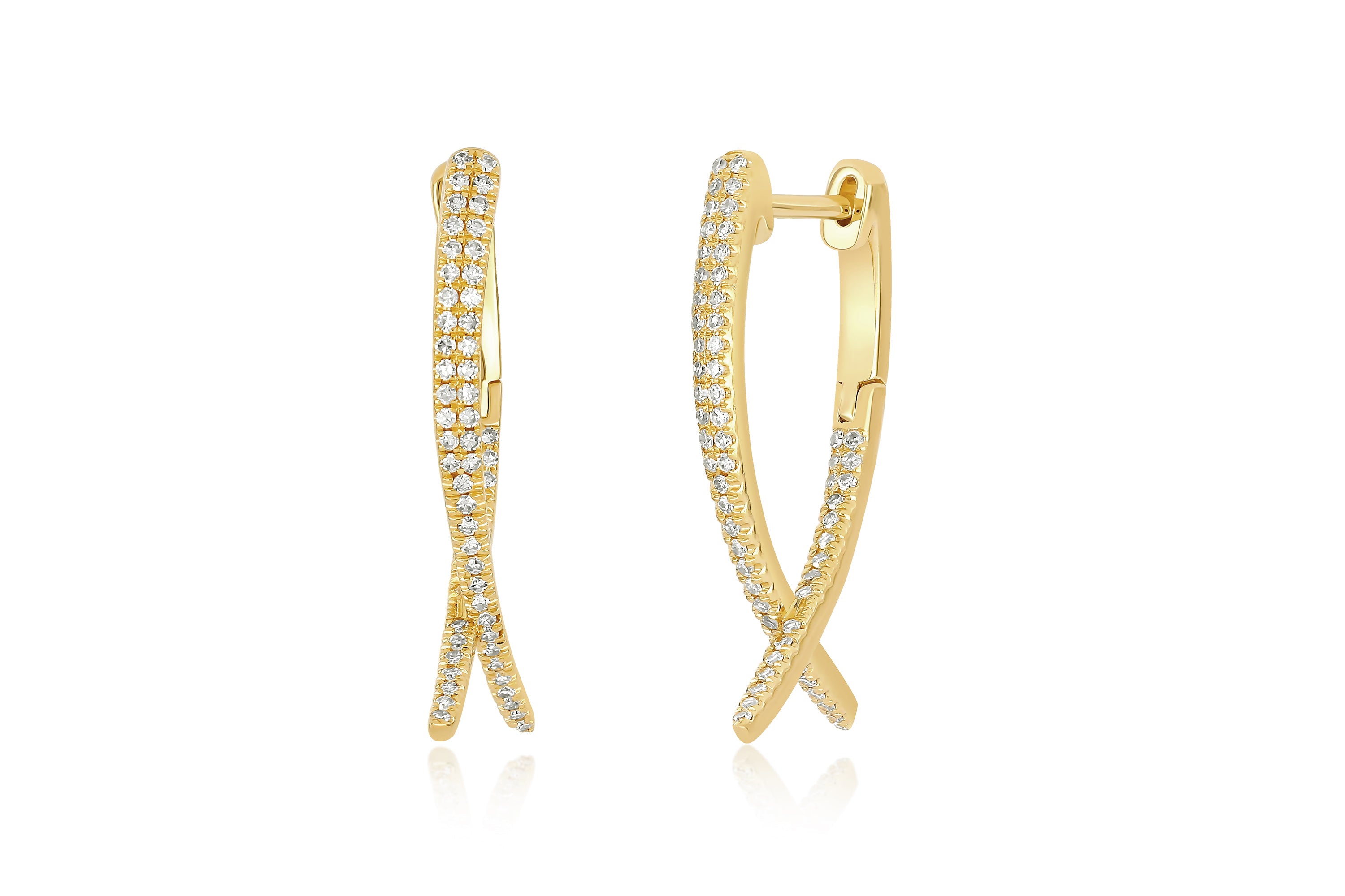 Diamond Loop Hoop Earring