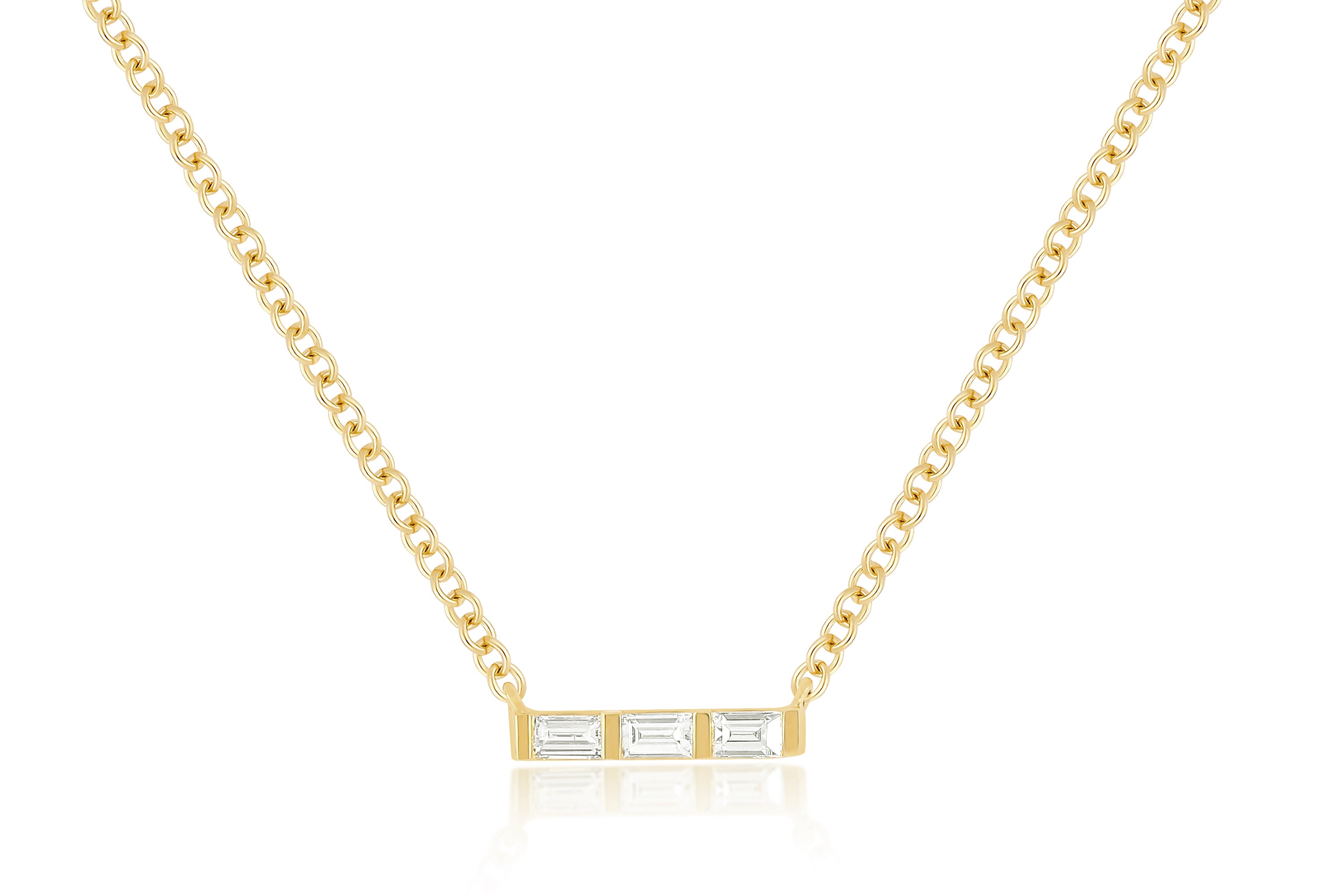 Baguette Mini Bar Necklace