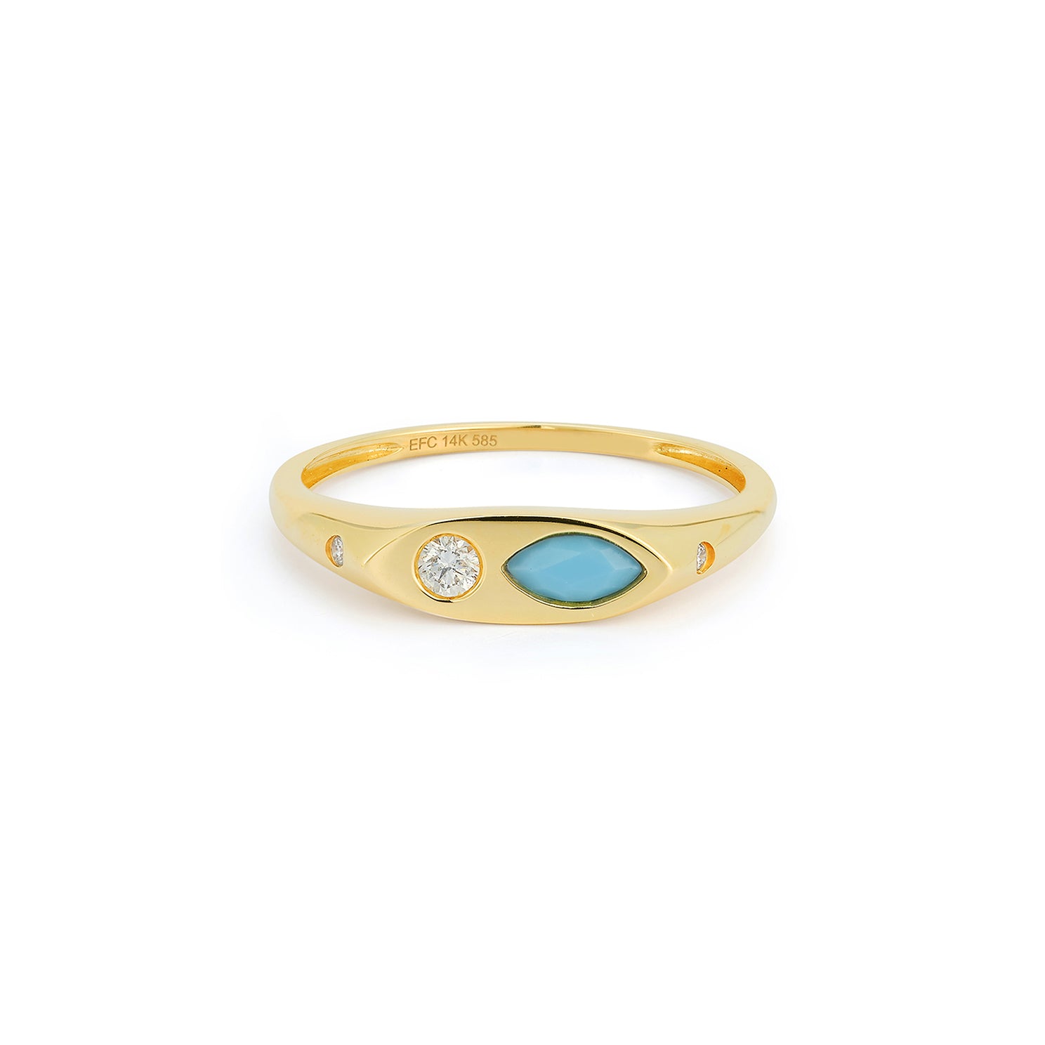 Diamond & Turquoise Treasure Ring